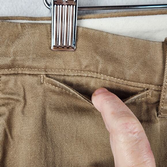J. Crew Stretch Chino Pants Men’s 36x32 Tan Pockets 99% Cotton EUC - Picture 5 of 16